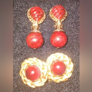 Vintage Clip Earring Pair
